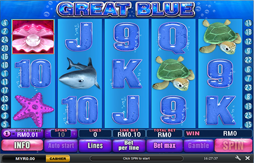 Free Play Slot Game Great Blue